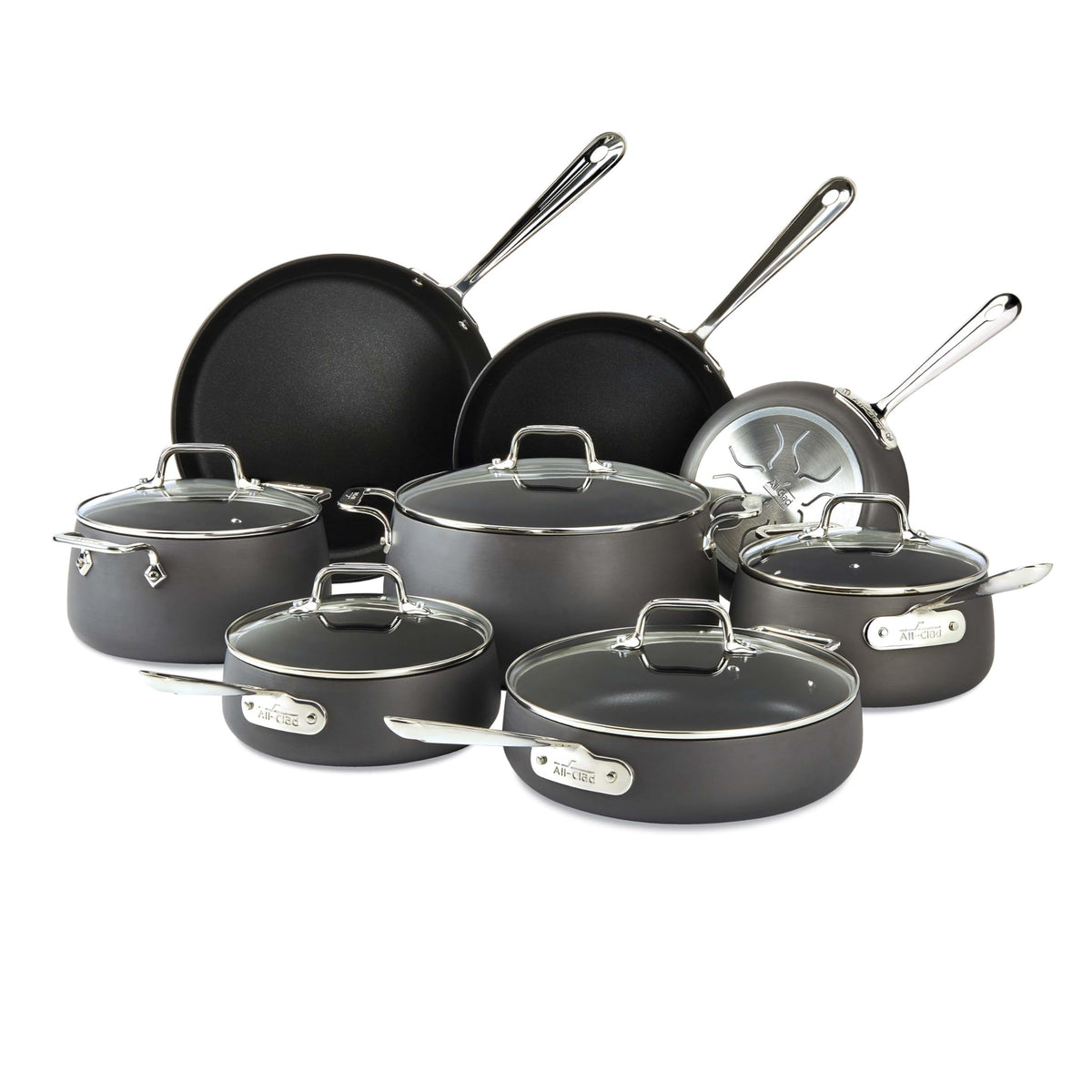 All-Clad HA1® Nonstick 12" Fry Pan with Lid, Induction Ready
