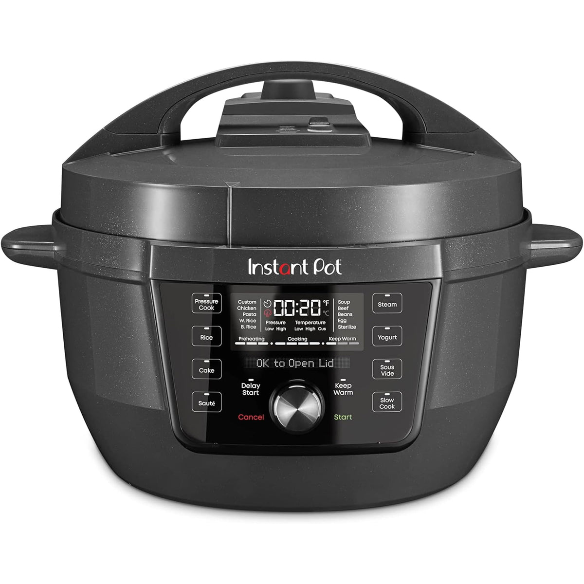 Instant Pot Pro 6 Qt 10-in-1 Electric Pressure Cooker, Black