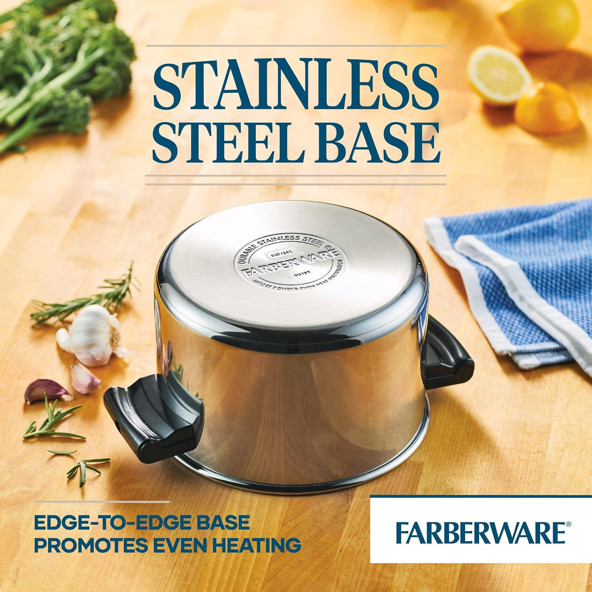 Farberware Classic Series Stack 'n' Steam Sauce Pot and Steamer, 3-Quart