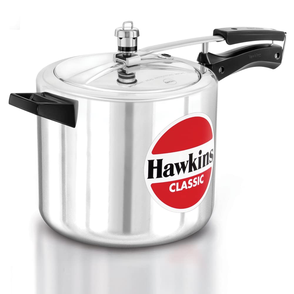 Hawkins 2 Litre Classic Pressure Cooker, Best Inner Lid Cooker, Small Cooker, Silver (CL20)