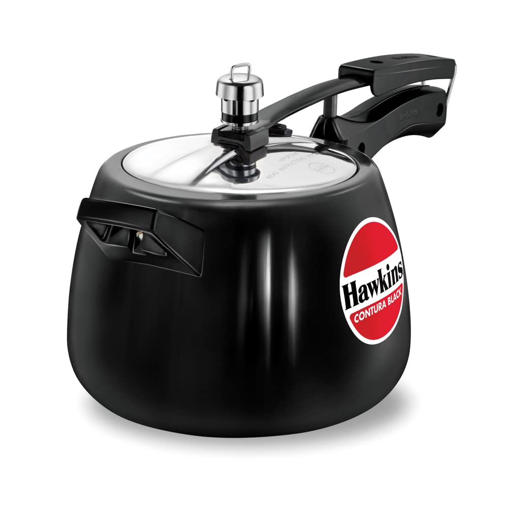 Hawkins Contura Black 1.5 litre Pressure Cooker