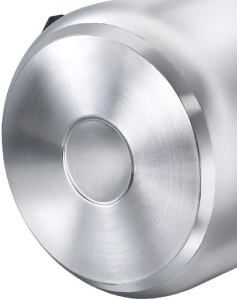 Prestige 5L Alpha Deluxe Induction Base Stainless Steel Deep Pressure Pan, 5.0-Liter, Silver