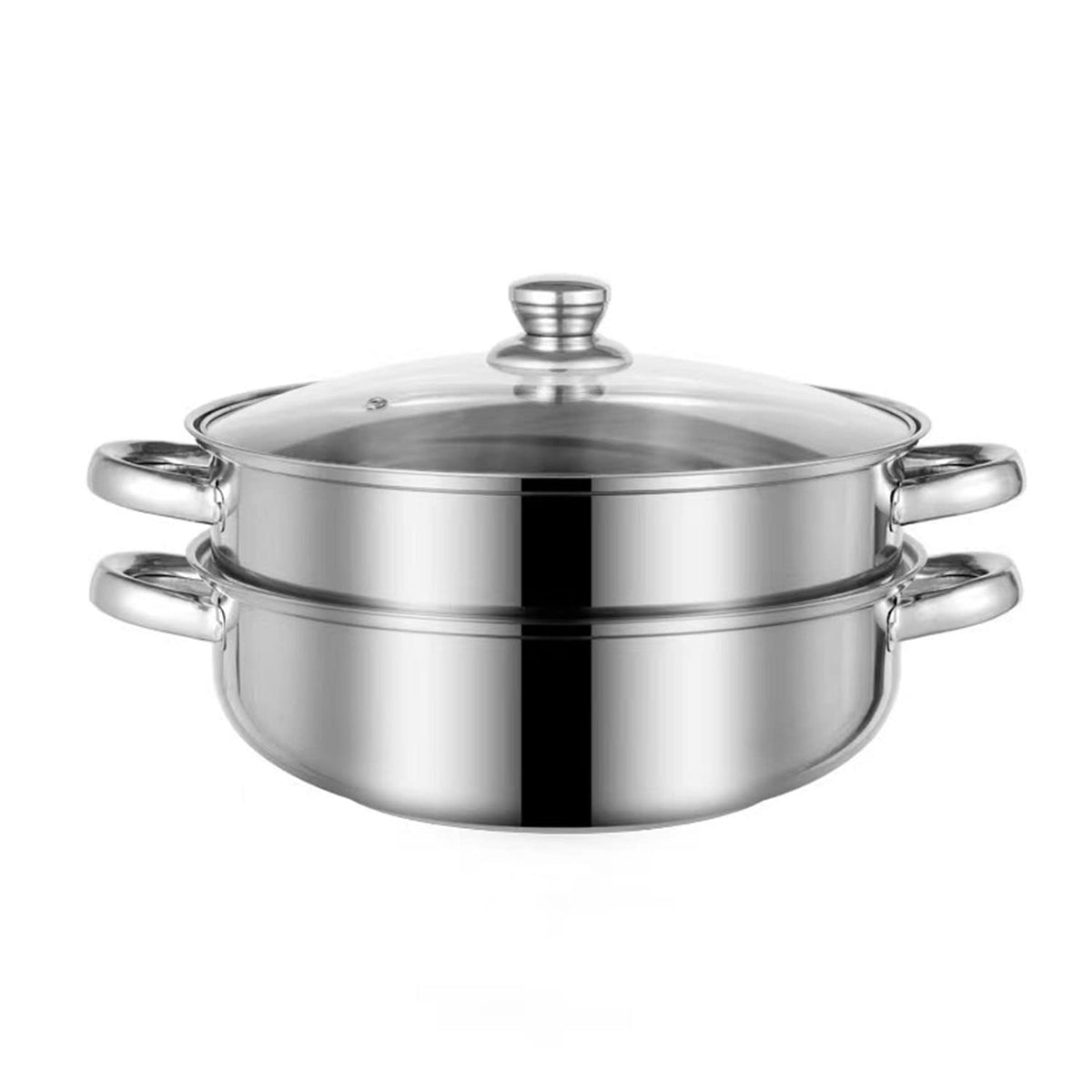 Steamer for Cooking, 5.0 Quarts Stainless Steel Steamer Pot, 3-Tier Food Steam Pots with Lid for Cooking Vegetables, Seafood, Soups, Stews and Pasta