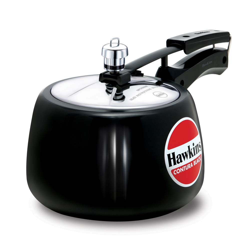 Hawkins Contura Black 1.5 litre Pressure Cooker