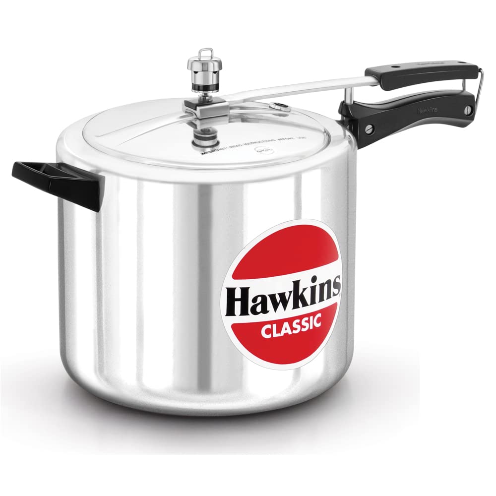 Hawkins 2 Litre Classic Pressure Cooker, Best Inner Lid Cooker, Small Cooker, Silver (CL20)