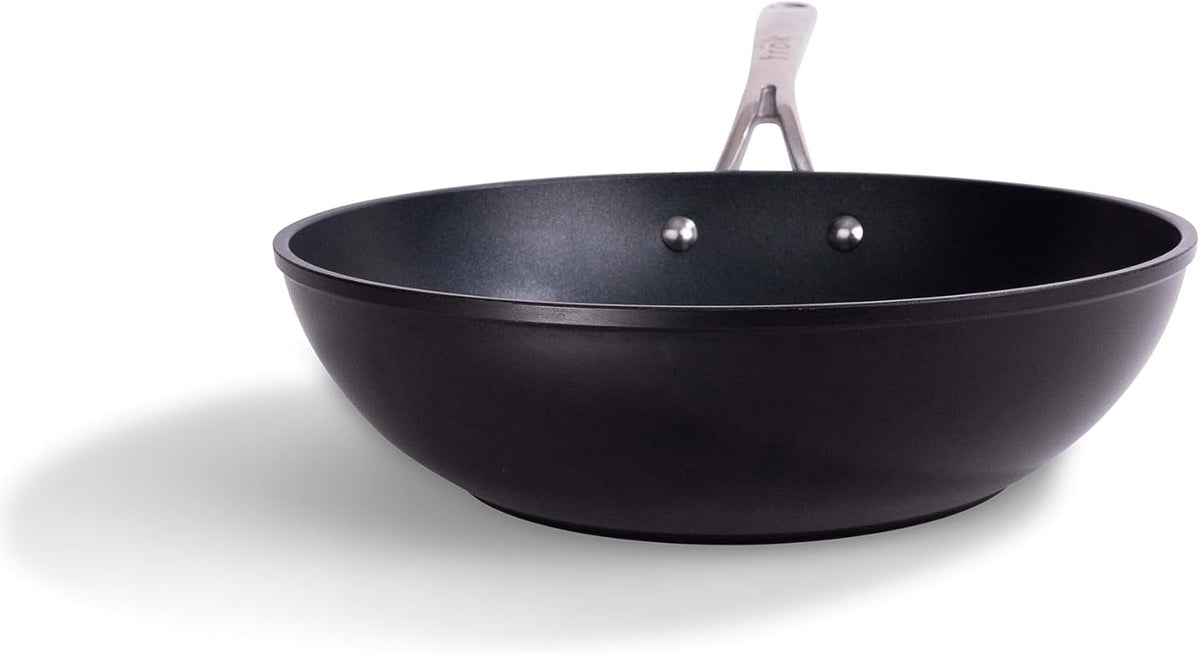 frök All-In-One Non-Stick Fry Pan Meets Wok with Lid, 11-Inch, Black & Silver