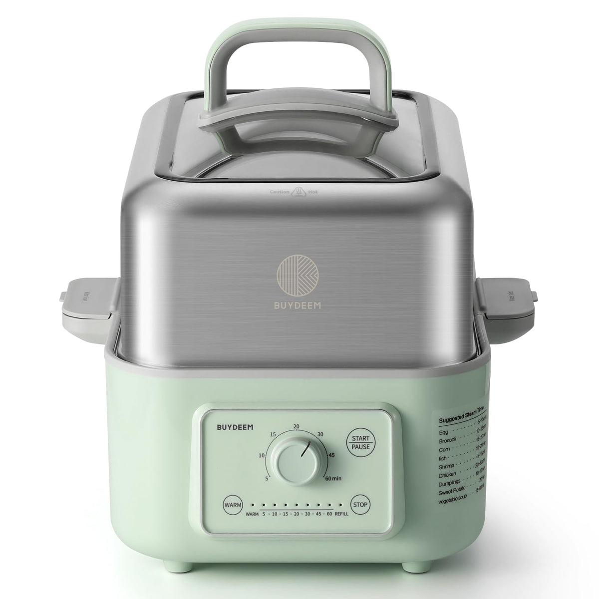 BUYDEEM G52 5.3Qt Electric Food Steamer for Cooking, Mellow Yellow