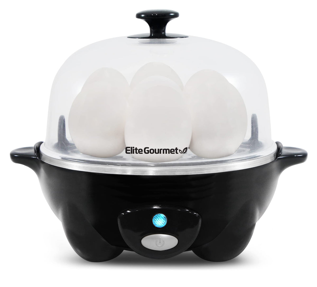Elite Gourmet 7-Egg Rapid Egg Cooker, Poacher/Omelet Maker, Auto Shut-Off