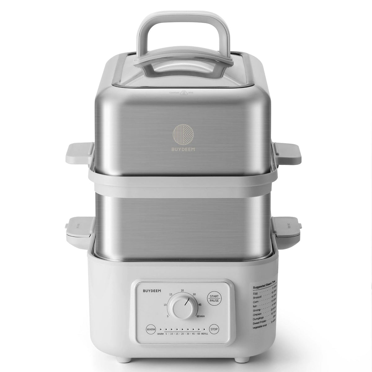 BUYDEEM G52 10.6Qt Electric Food Steamer for Cooking, Cozy Greenish
