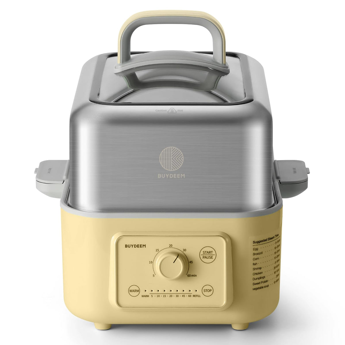 BUYDEEM G52 10.6Qt Electric Food Steamer for Cooking, Cozy Greenish