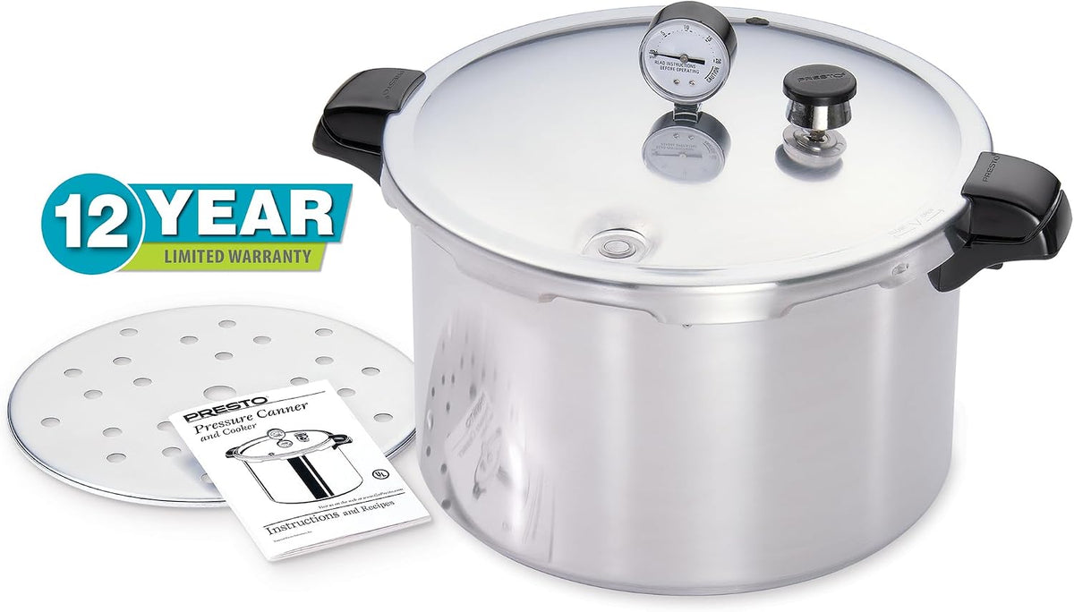 Presto 01755 16-Quart Aluminum Pressure Canner and Cooker