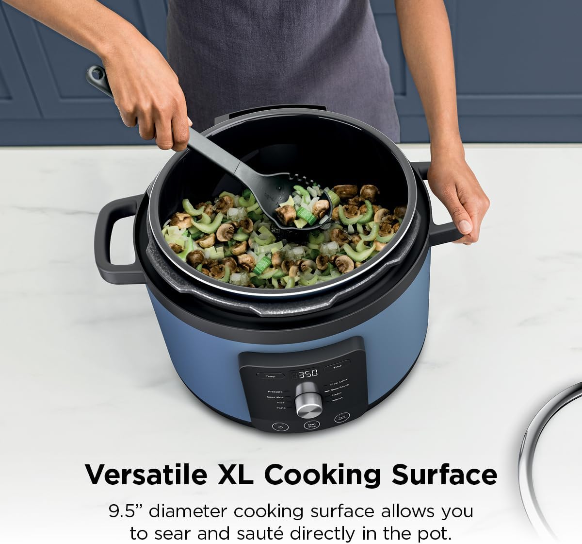 Ninja® HyperHeat™ 9-in-1 Pressure Cooker, 6.5-qt, Blue Macaron, PC201