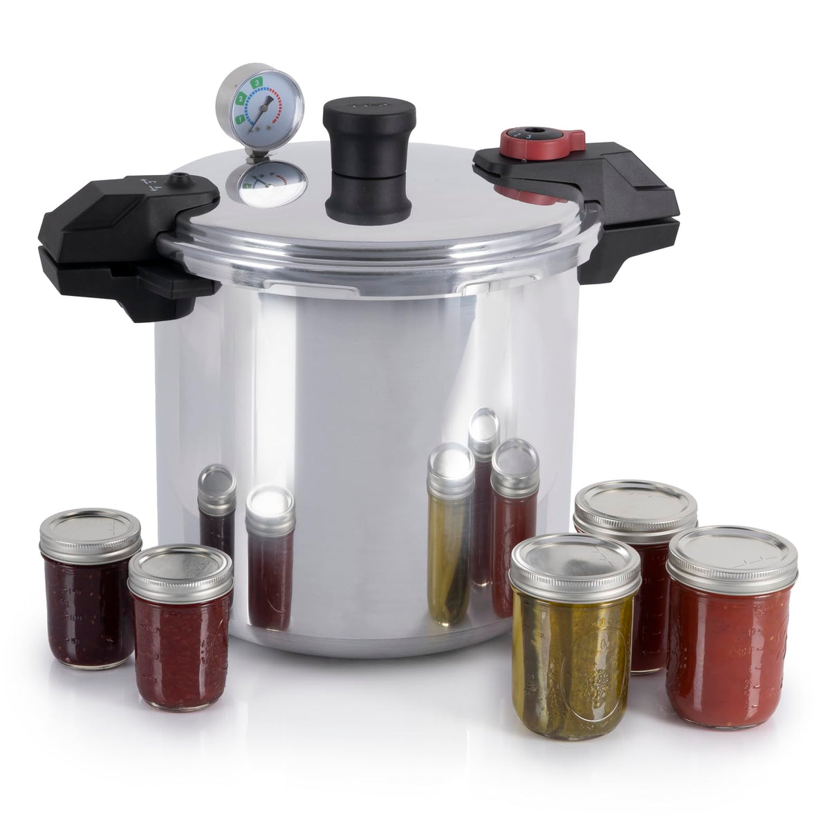 T-Fal Secure Stainless Steel Stovetop Pressure Cooker, 6.3 qt, Induction