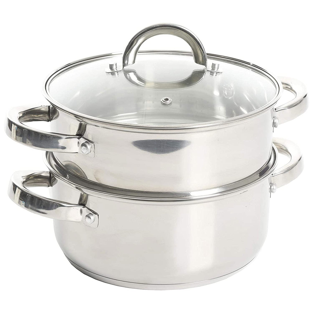 Oster Sangerfield 14-Inch Stainless Steel Wok With Wood Handles, Durable Non-Stick Stir Fry Pan for Gas and Electric Stovetops