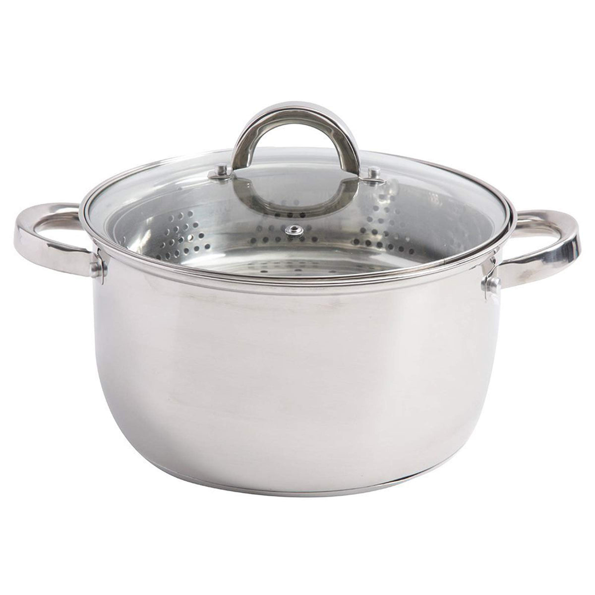 Oster Sangerfield 14-Inch Stainless Steel Wok With Wood Handles, Durable Non-Stick Stir Fry Pan for Gas and Electric Stovetops