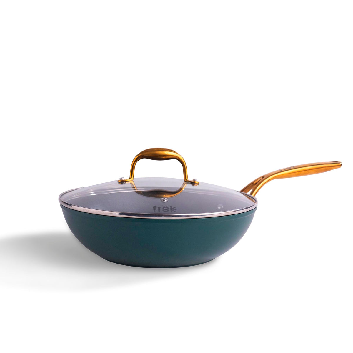 frök All-In-One Non-Stick Fry Pan Meets Wok with Lid, 11-Inch, Black & Silver