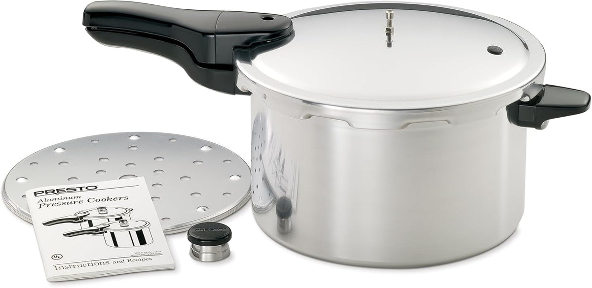 Presto 01282 8-Quart Aluminum Pressure Cooker