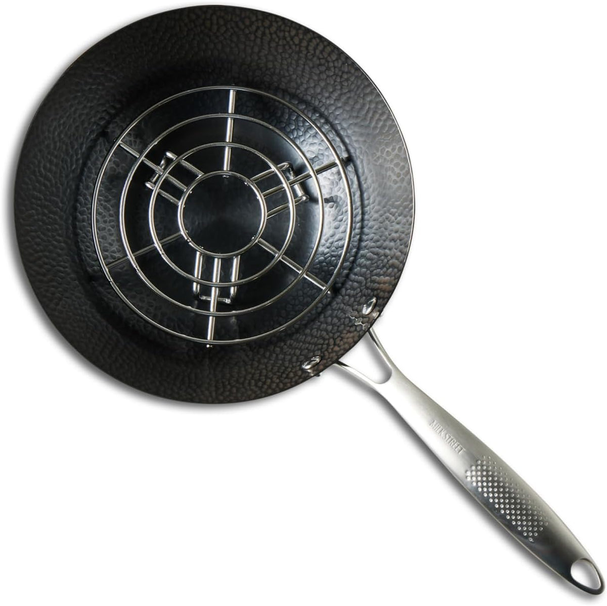 Milk Street 3-Piece 10.5-Inch Small Hammered Carbon Steel Wok