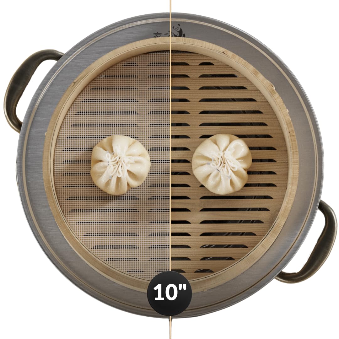 8" Bamboo Steamer Basket - Delicious Home Cooked Meals, Authentic Flavor