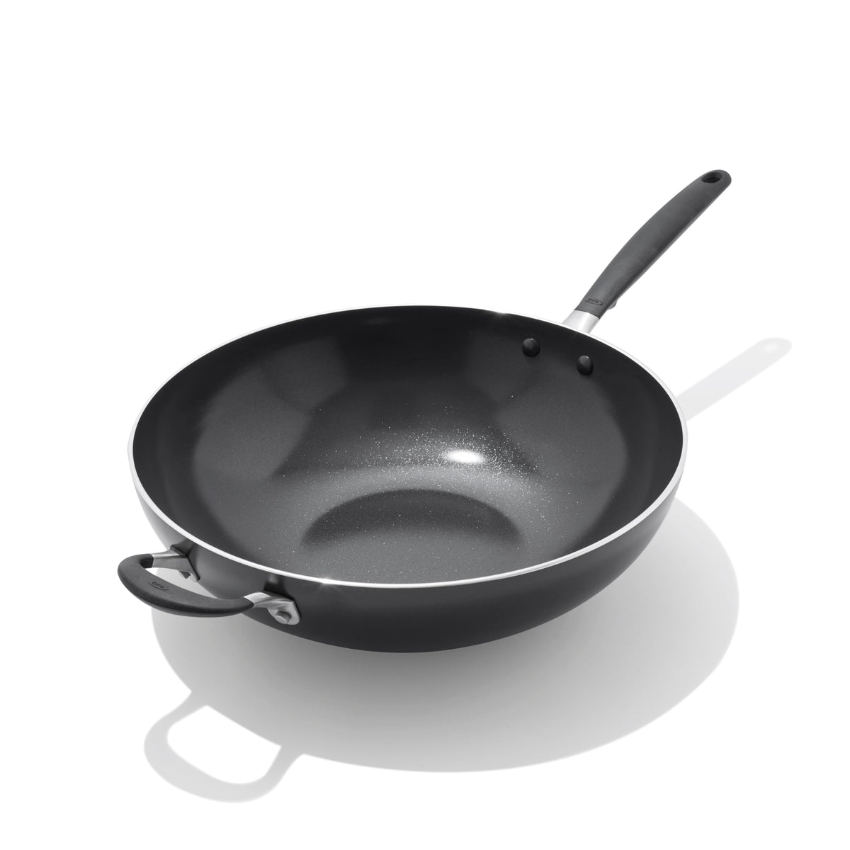 OXO 14” Non-Stick Every Day Wok Pan, BPA-Free Silicone Handle, Stir-Fry Skillet, Dishwasher & Oven Safe, Black