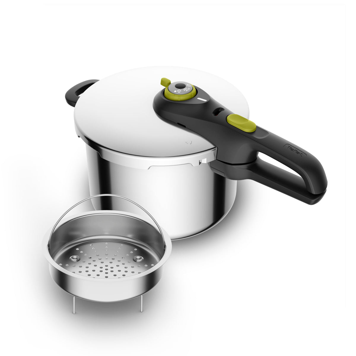 T-Fal Secure Stainless Steel Stovetop Pressure Cooker, 6.3 qt, Induction