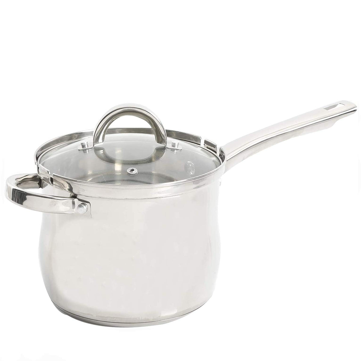 Oster Sangerfield 11-Inch Stainless Steel Everyday Cookware Pan with Steamer and Lid – Durable Nonstick Frying Skillet for Kitchen Cooking