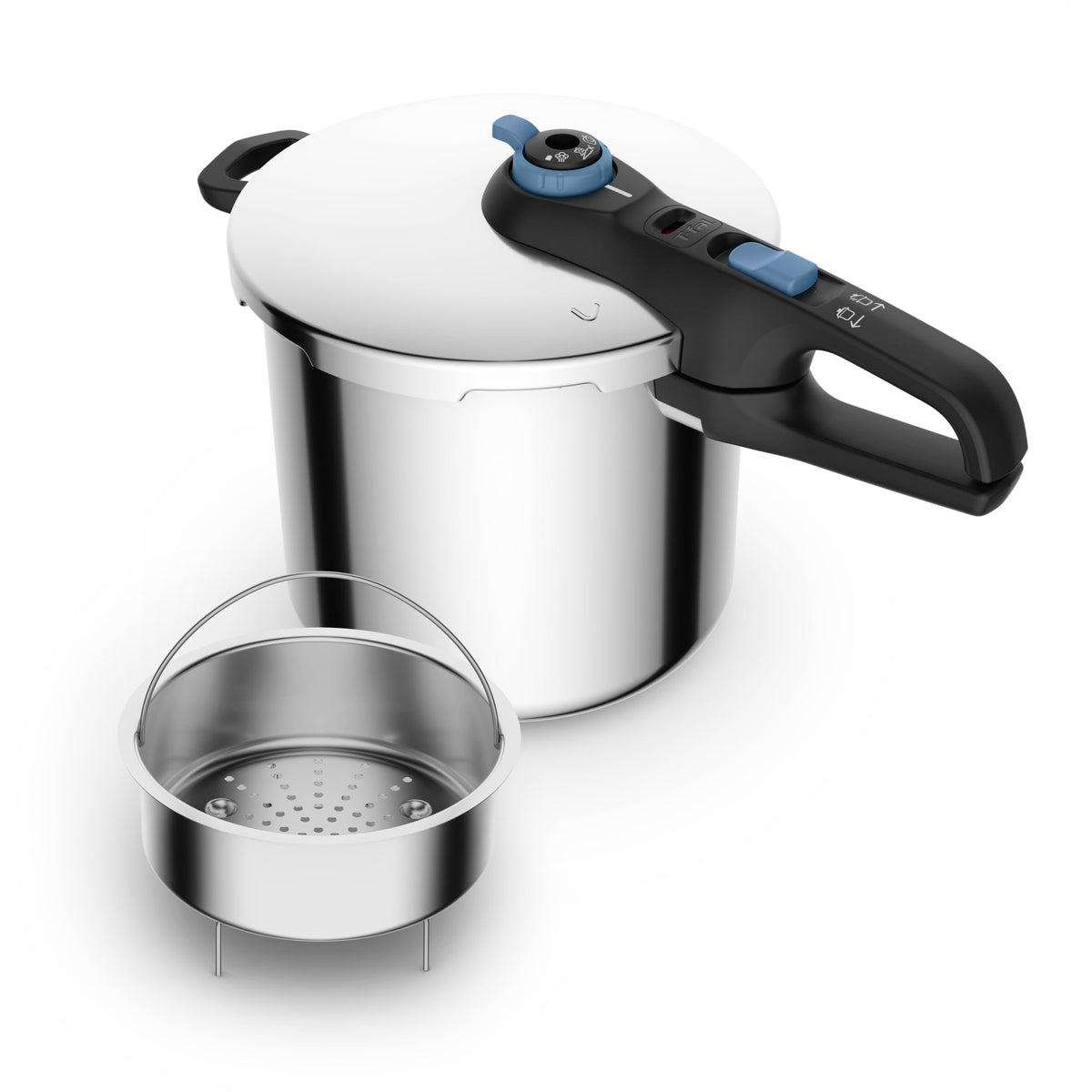 T-Fal Secure Stainless Steel Stovetop Pressure Cooker, 6.3 qt, Induction