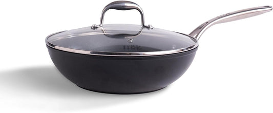 frök All-In-One Non-Stick Fry Pan Meets Wok with Lid, 11-Inch, Black & Silver