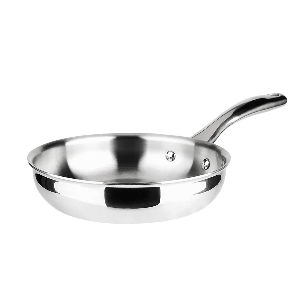 duxtop Tri-Ply Stainless Steel Stir Frying Pan, 8 Inch Induction Skillet