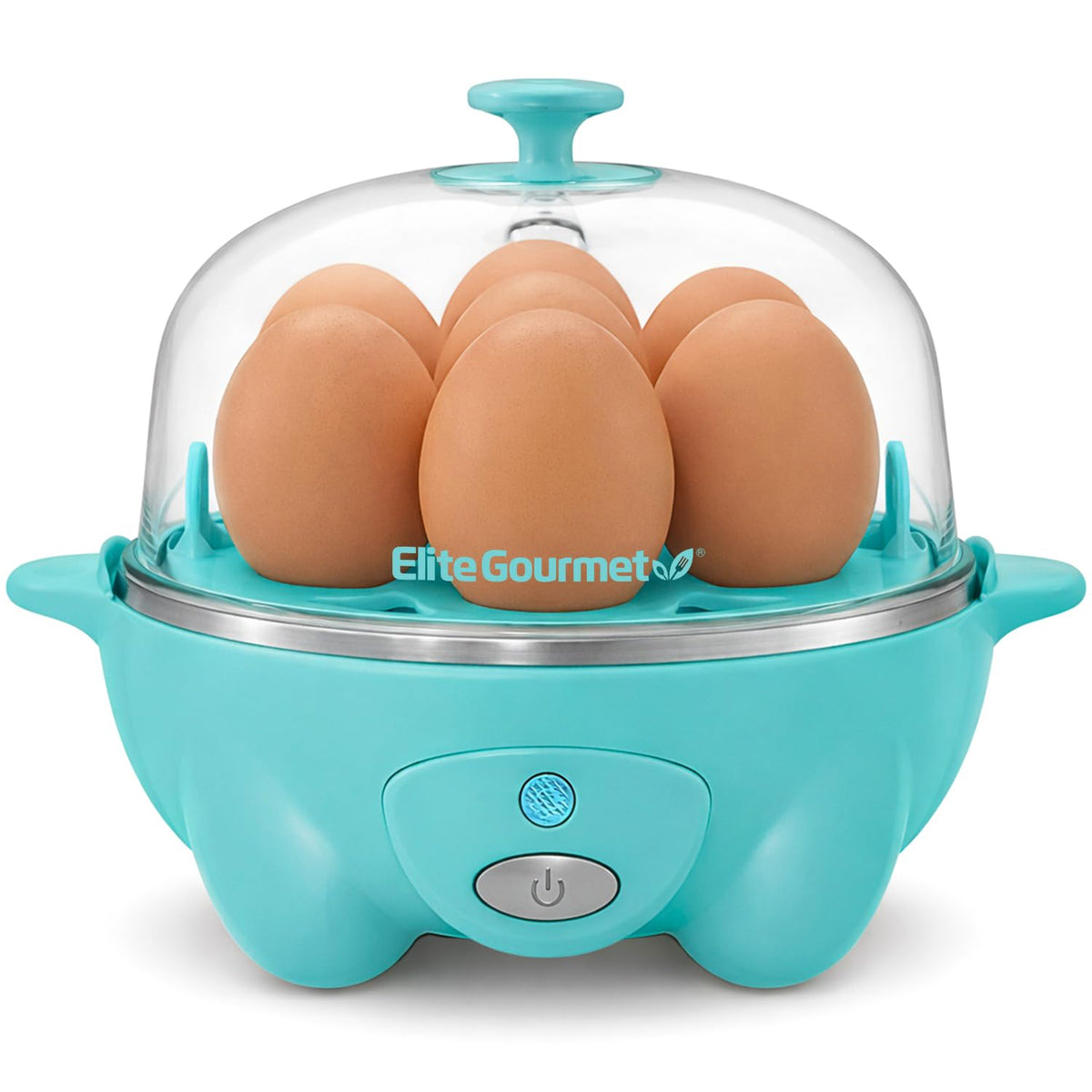 Elite Gourmet 7-Egg Rapid Egg Cooker, Poacher/Omelet Maker, Auto Shut-Off