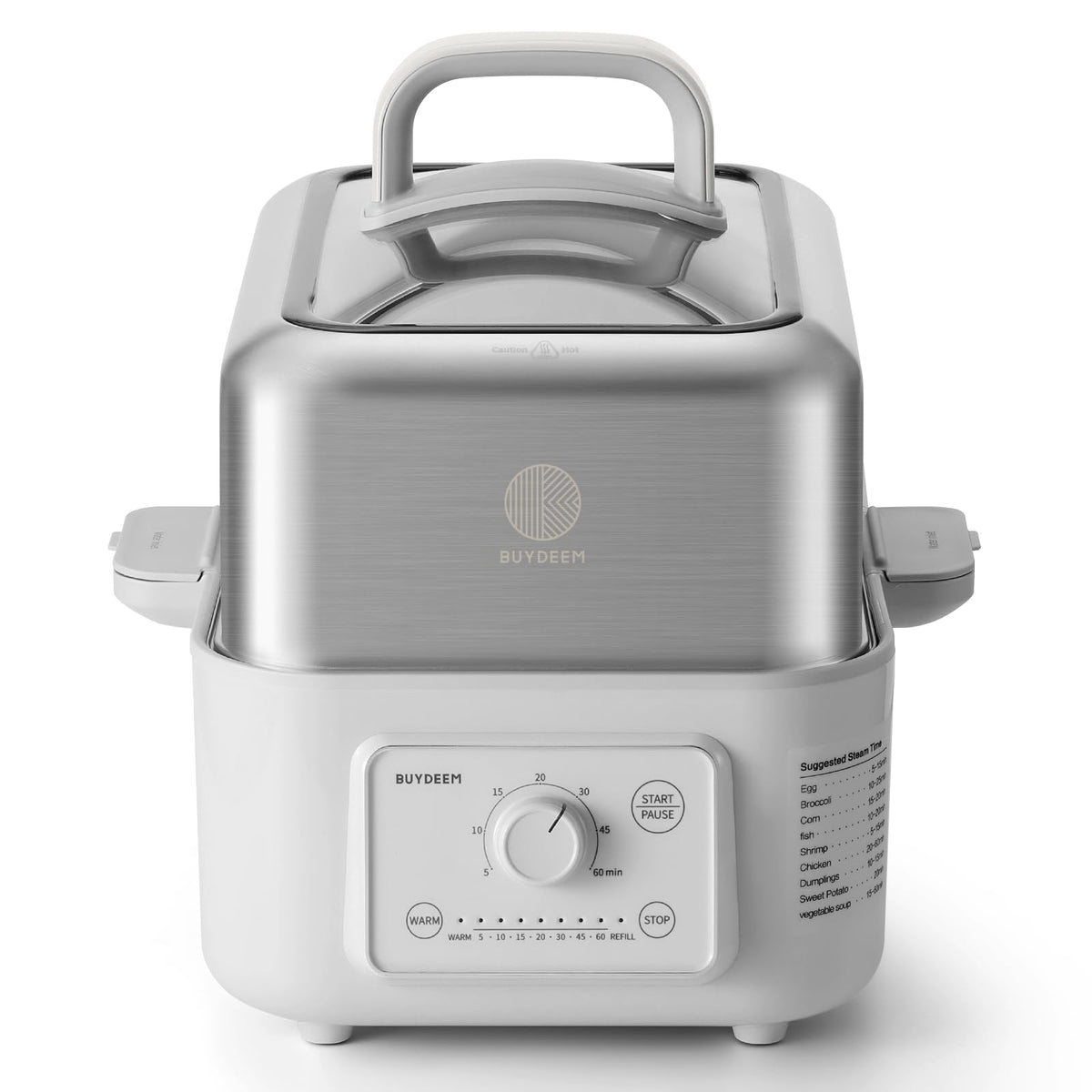 BUYDEEM G52 5.3Qt Electric Food Steamer for Cooking, Mellow Yellow