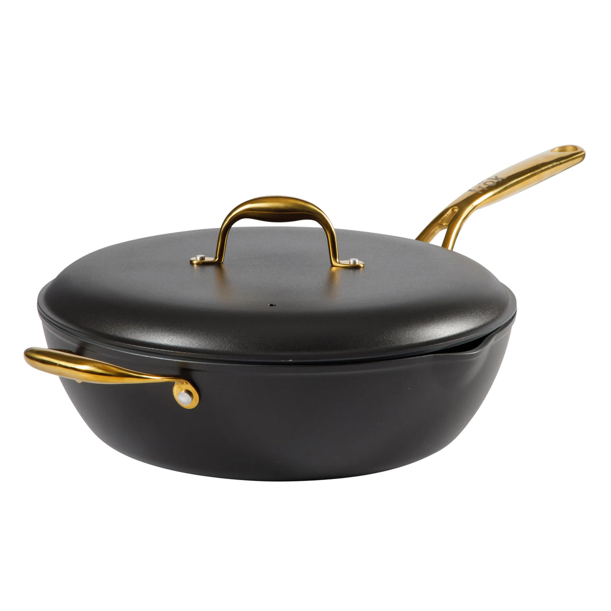 frök All-In-One Non-Stick Fry Pan Meets Wok with Lid, 11-Inch, Black & Silver