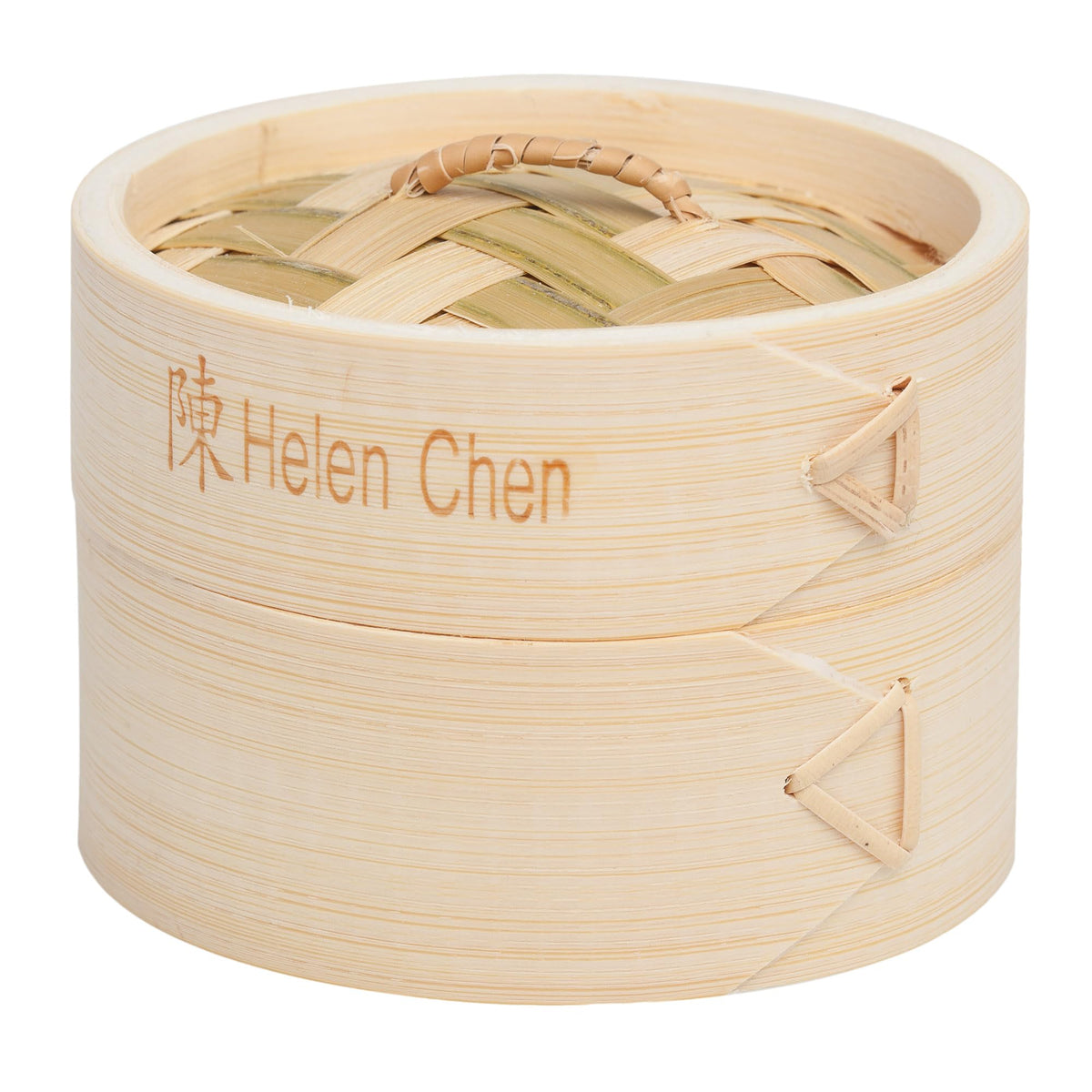 Helen's Asian Kitchen Bamboo Food Steamer with Lid - 100% Natural Bamboo - Basket Steamers for Cooking Dumplings, Dim Sum, Veggies, Fish, Meat - Preserve Nutrients & Flavors - 10-Inch