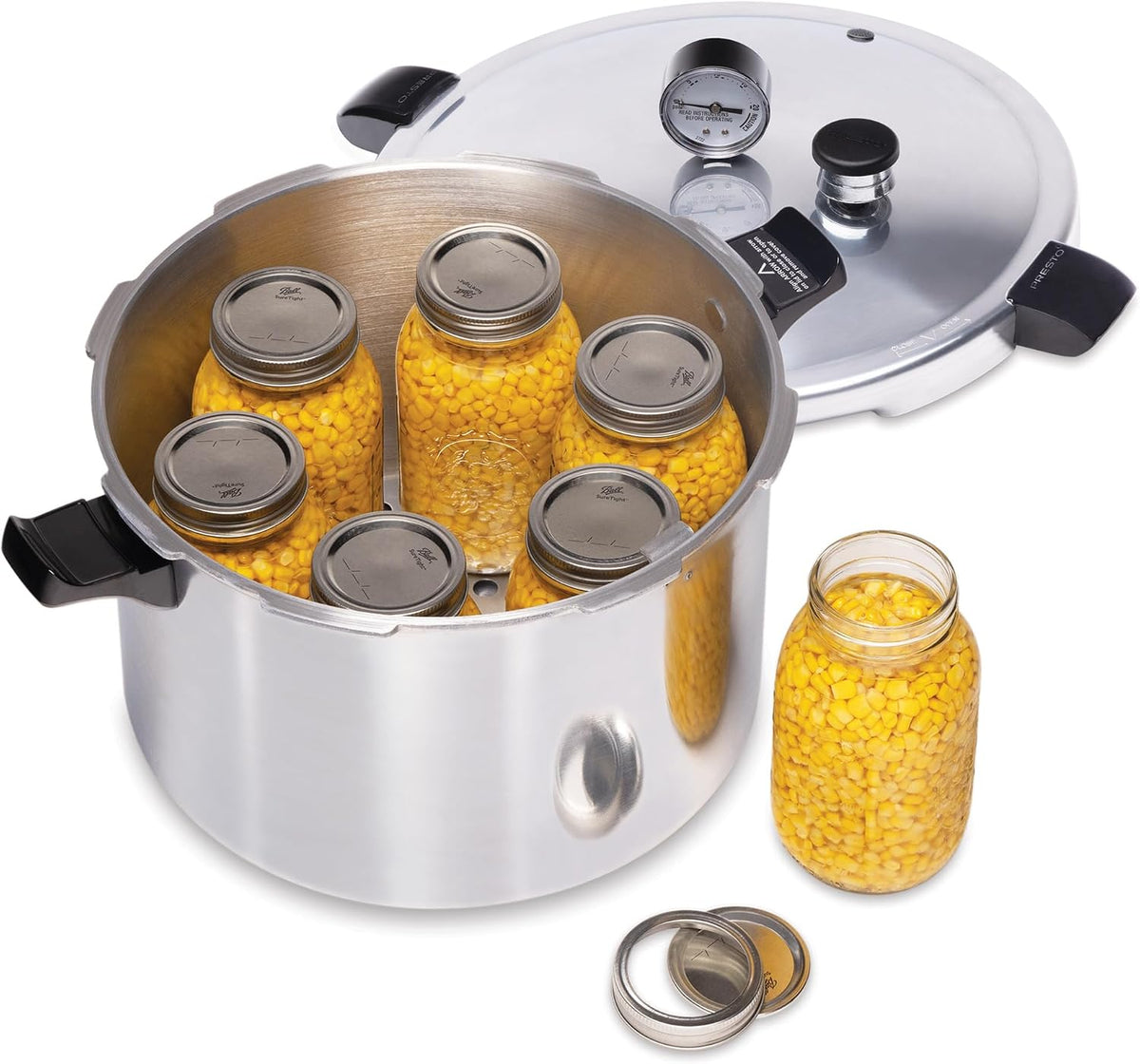 Presto 01755 16-Quart Aluminum Pressure Canner and Cooker