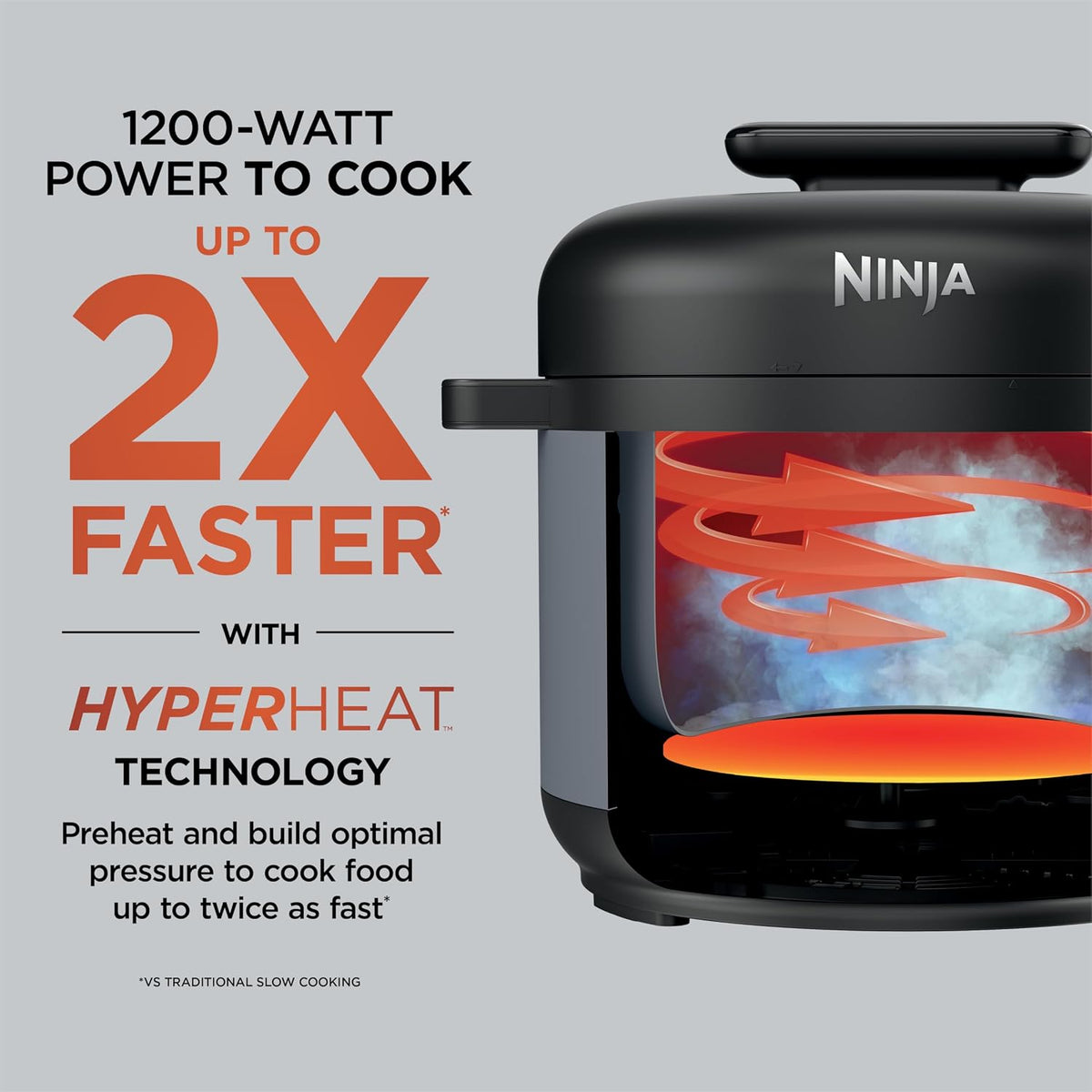 Ninja® HyperHeat™ 9-in-1 Pressure Cooker, 6.5-qt, Stone Purple, PC201SP
