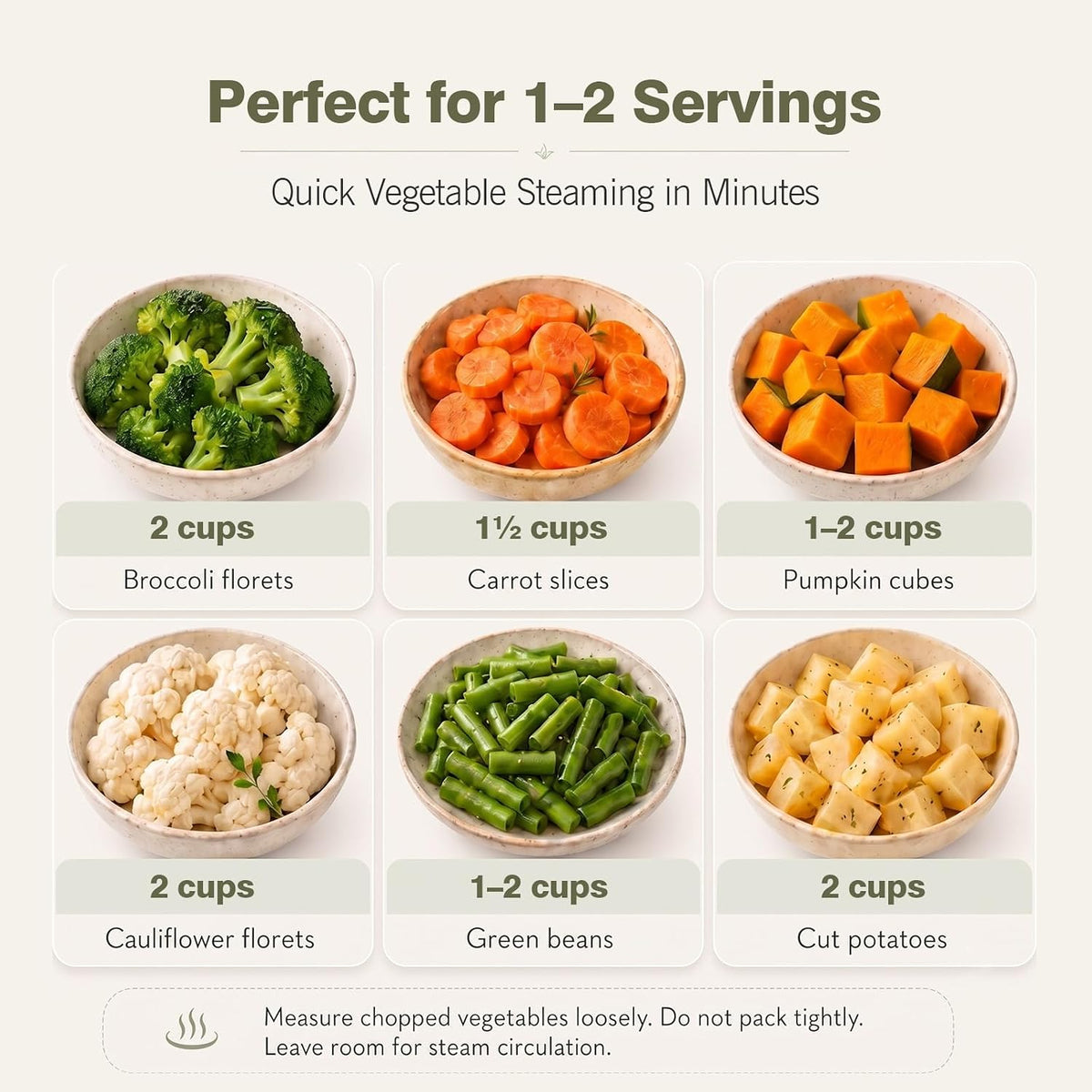 42oz Collapsible Silicone Microwave Steamer for Vegetables, Green