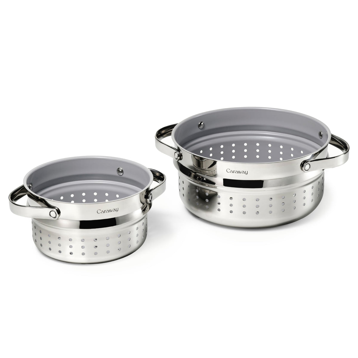 Caraway Steamer, Stainless Steel Steamer with Handles