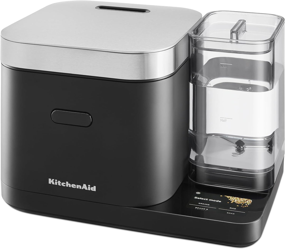 KitchenAid 8 Cup Grain and Rice Cooker, Integrated Scale, Porcelain White
