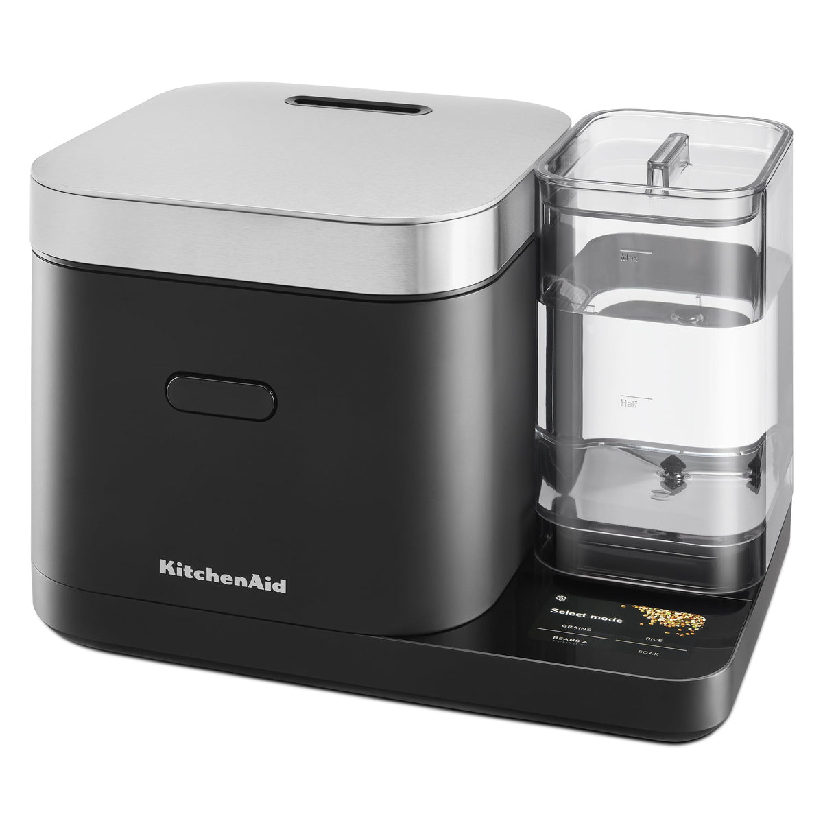 KitchenAid 8 Cup Grain and Rice Cooker, Integrated Scale, Porcelain White