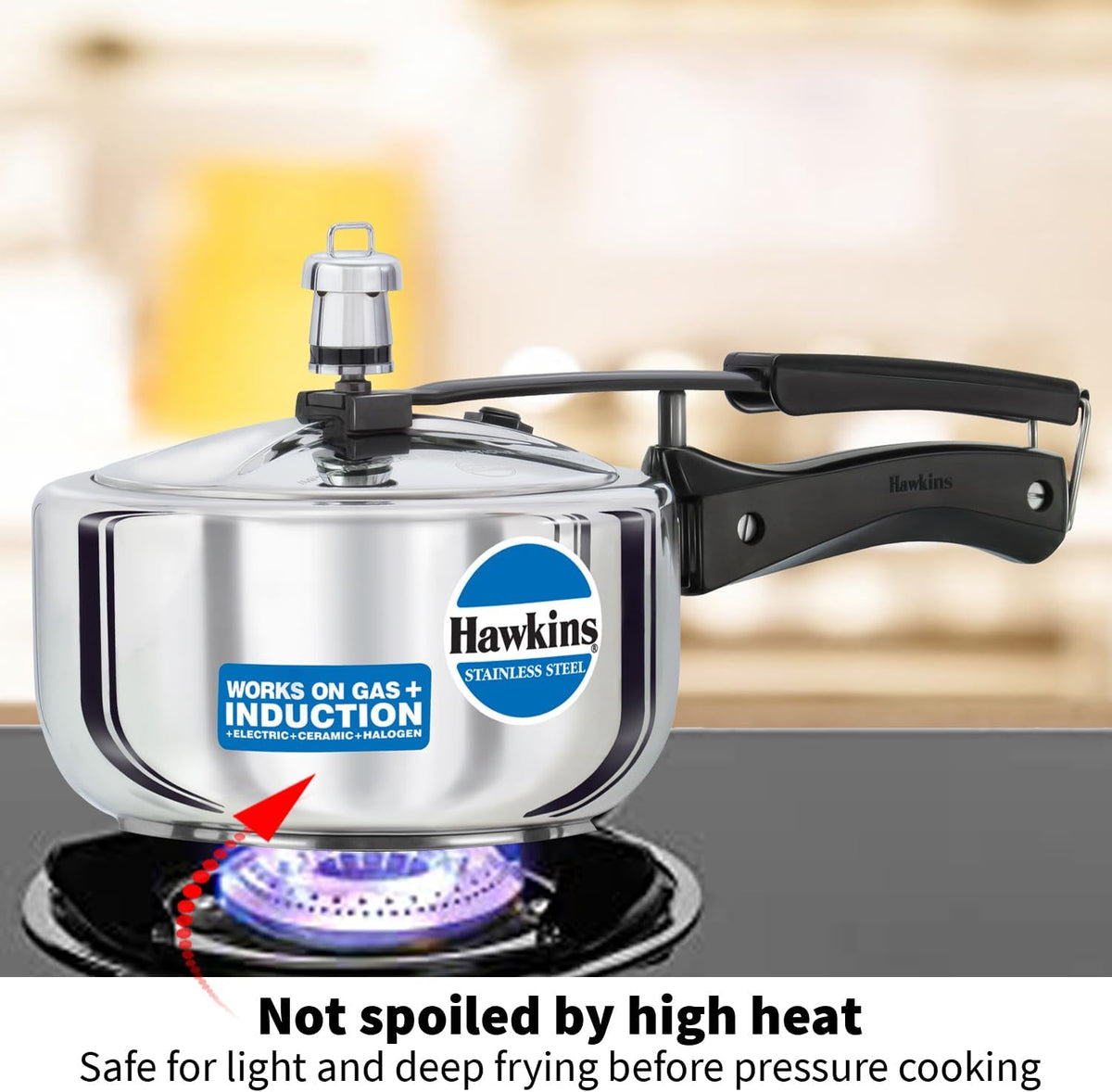 Hawkins B25 Pressure cooker 2 Litre Silver