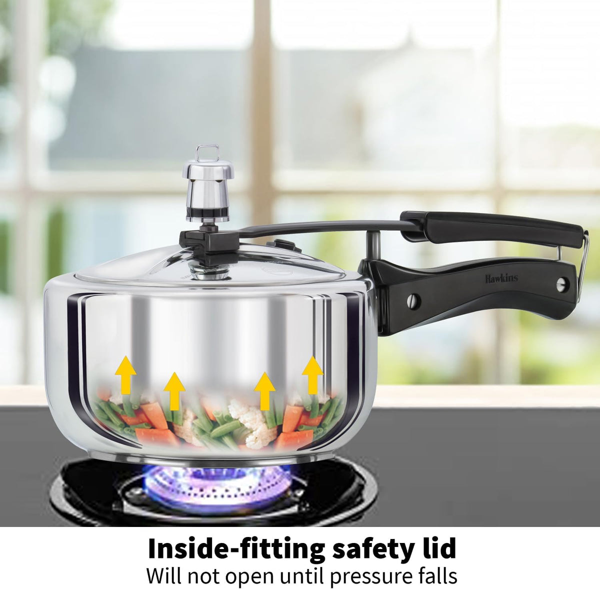 Hawkins B25 Pressure cooker 2 Litre Silver