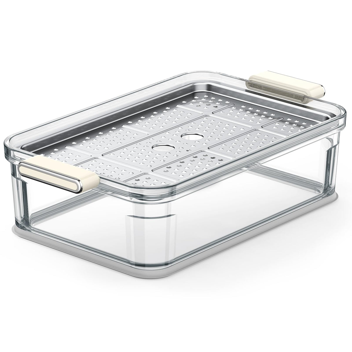 AIRMSEN Glass Food Steamer for Cooking | 8.5QT 2-Tier & External Water Tank