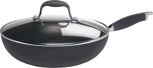 Anolon Advanced Hard-Anodized Nonstick Frying Pan with Lid, 12-Inch
