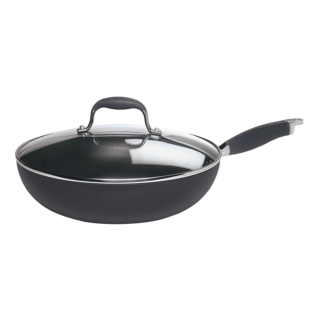 Anolon Advanced Hard-Anodized Nonstick Frying Pan with Lid, 12-Inch
