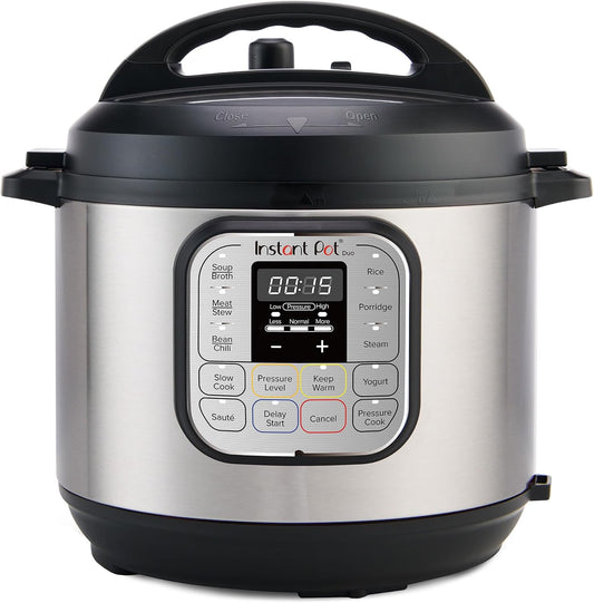 Instant Pot Duo 7-in-1 Mini Electric Pressure Cooker, Slow Rice Cooker, Steamer, Sauté, Yogurt Maker, Warmer & Sterilizer, Includes Free App with over 1900 Recipes, Stainless Steel, 3 Quart