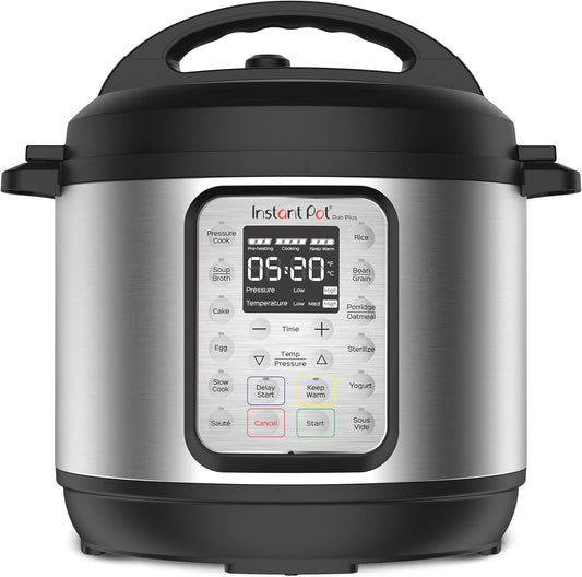 Instant Pot Duo Plus 6 Qt 9-in-1 Electric Pressure Cooker, Stainless Steel