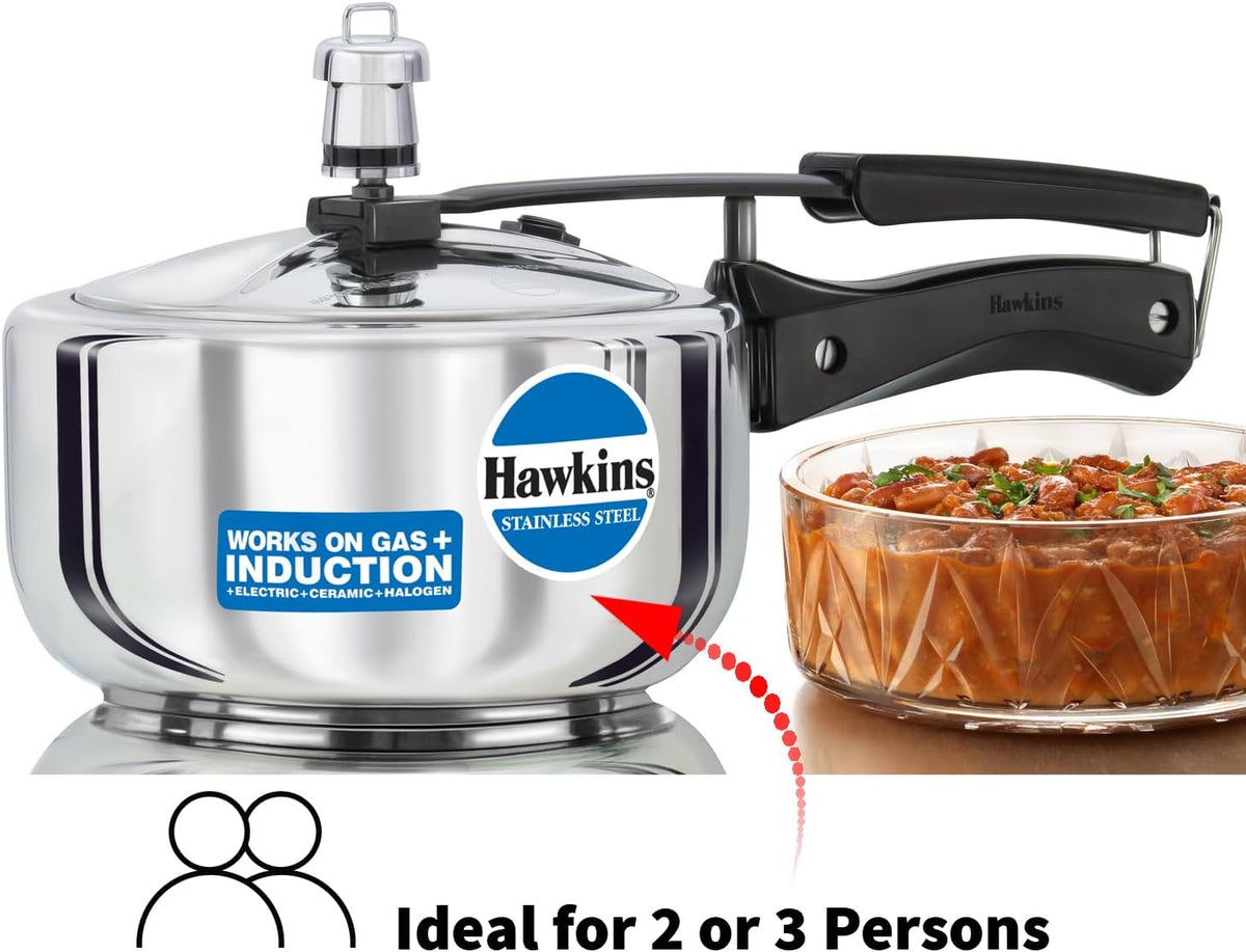 Hawkins B25 Pressure cooker 2 Litre Silver
