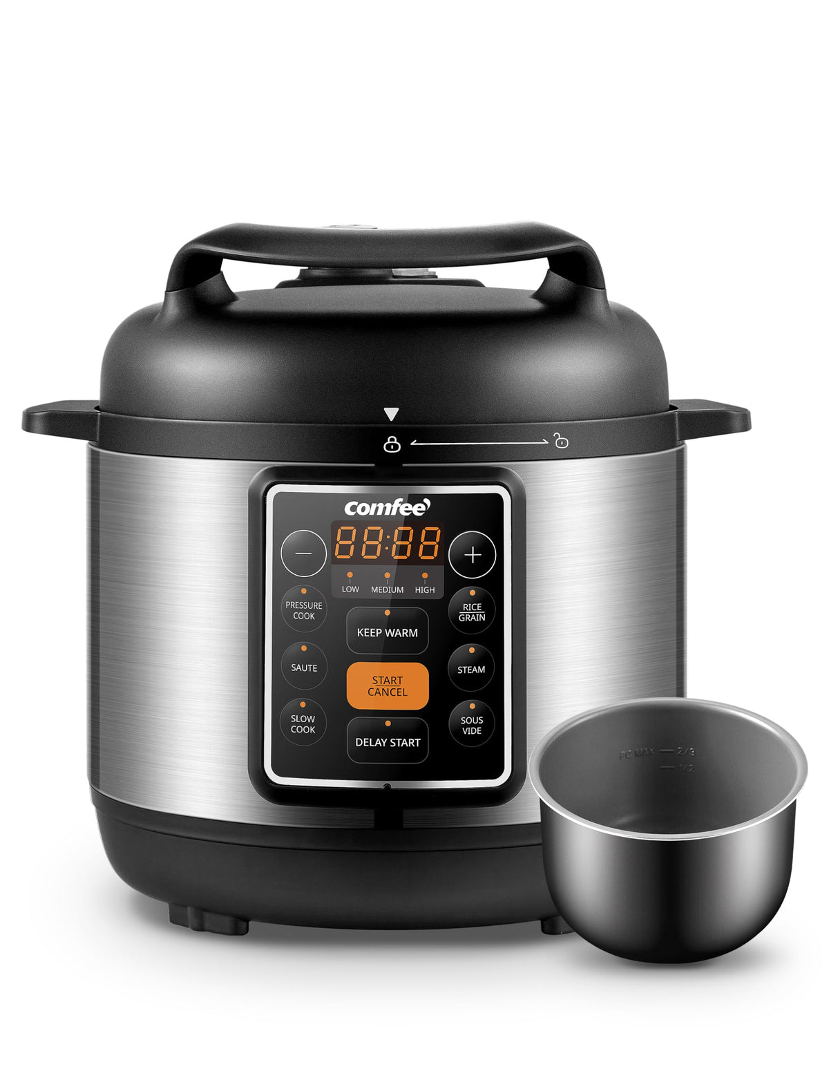 COMFEE' 12-in-1 Electric Pressure Cooker, 6 Quarts, Nonstick Pot