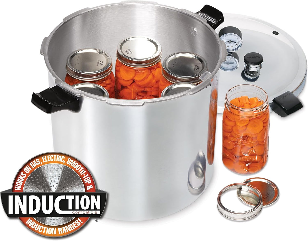 Presto 01784 23-Quart Induction Compatible Pressure Canner
