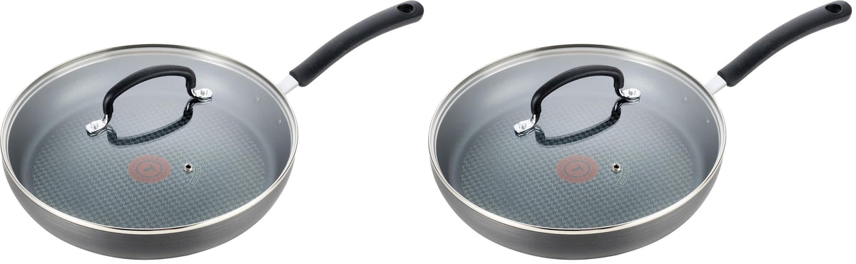 T-Fal Ultimate Hard Anodized Nonstick Fry Pan, 10 in with Lid, Onyx